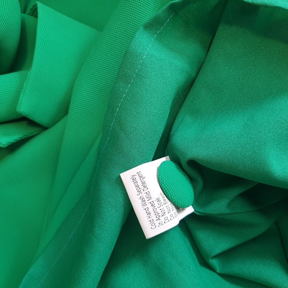 NWT PINK RUBY vintage green Dress Sze16 retro collared belted short sleeve - Picture 8 of 9